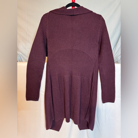 CAbi Burgundy Ribbed Cardigan - Picture 3 of 7